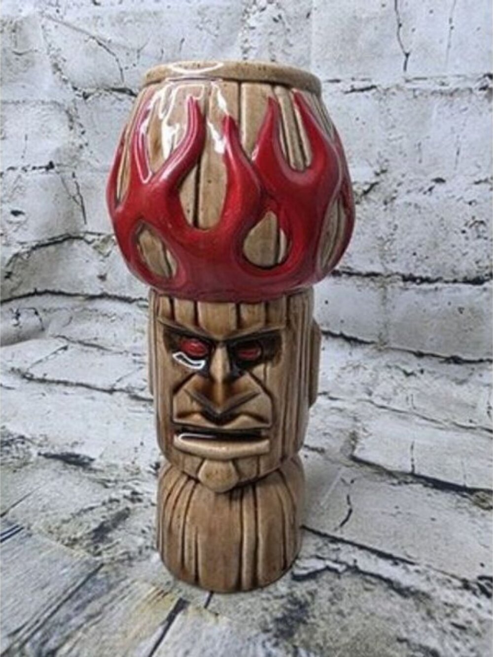 JOE VITALE TIKI FARM 2002 HOT HEAD MUG Appx 7.25" Tall